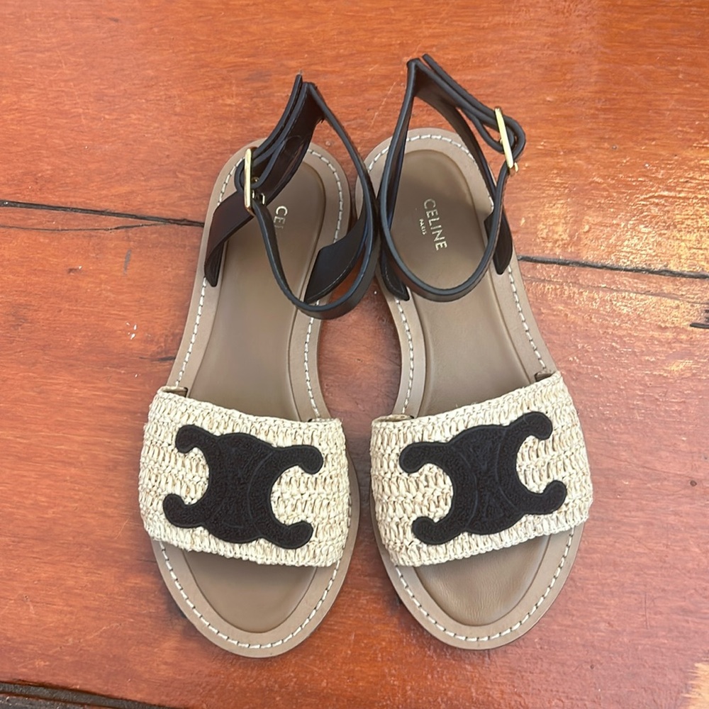 Celine Lympia flat strap sandal - Picture 5 of 7